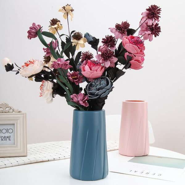 

vases modern and simple plastic vase, nordic style creative decorations, european-style imitation ceramics