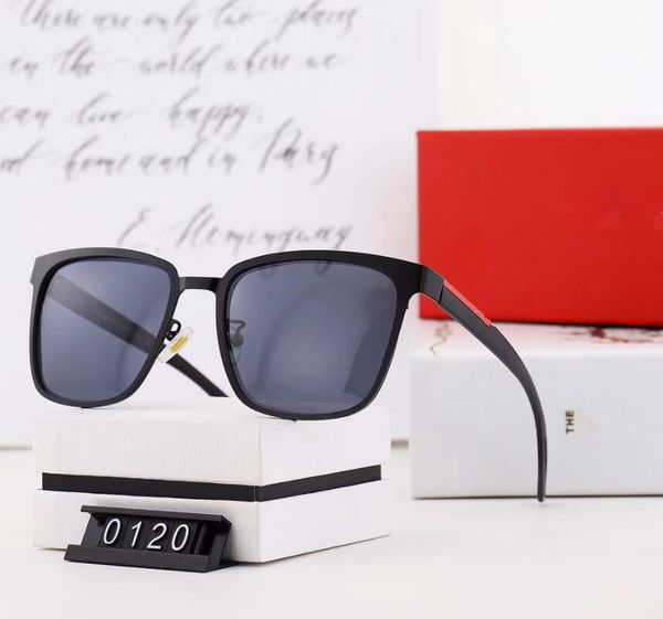 

new classic designer sunglasses fashion trend 0120 sun glasses anti-glare uv400 casual eyeglasses for men and women, White;black
