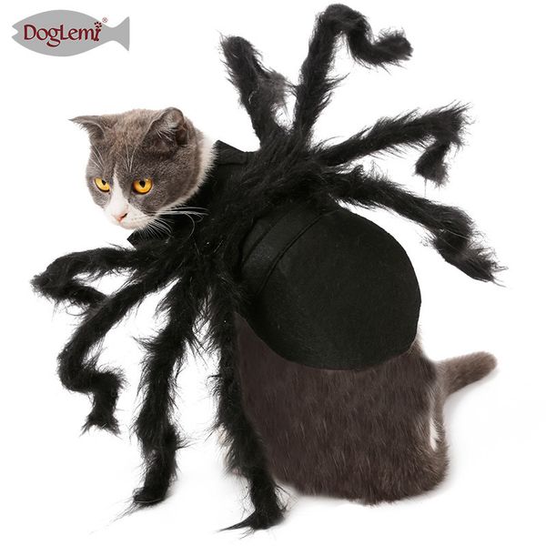 

halloween pet spider cloth dog cat horror simulation psh spider costume party drs