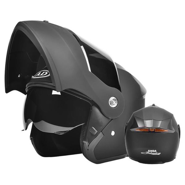 

motorcycle helmets helmet motorbike biker full face dual lens scooter modular flip motorcross riding moto crash men