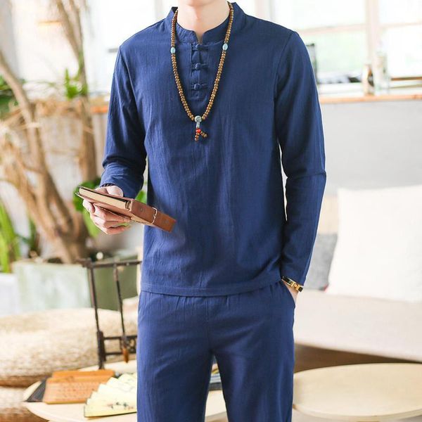

men's tracksuits party suit mens streetwear fashion sweat pant 2021 beach clothes linen shirts men tracksuit pants sets two piece in, Gray
