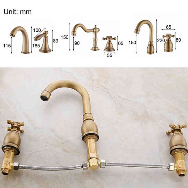 

bathroom sink faucets widespread bath double handle basin and cold water mixer 3 hole elf2001 scst