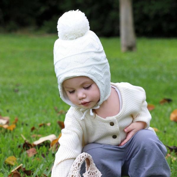 

caps & hats simple useful warm baby beanie hat gloves set compact knitted breathable for outdoor, Yellow