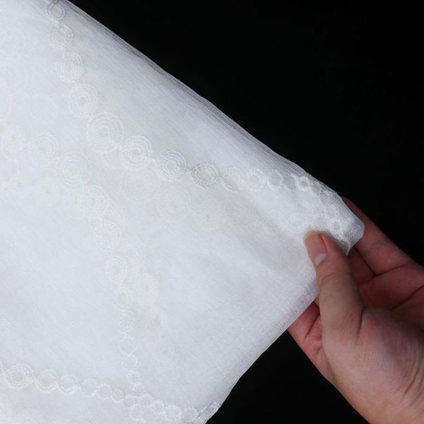 

flower shaped curtain shade polyester chiffon home decoration white & drapes