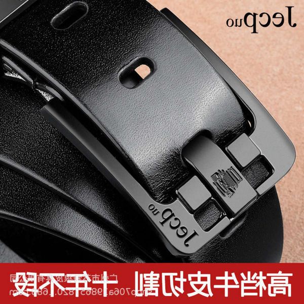 

belt men's pin buckle leather belt, Black;brown