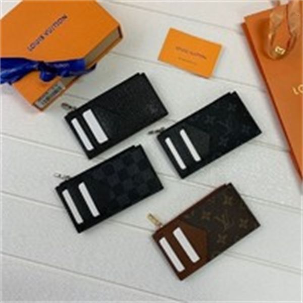 

evening long brand real designer wallets purse luxury men fm4z leather m64038 wallet chain black compact paper clutches note compartment key