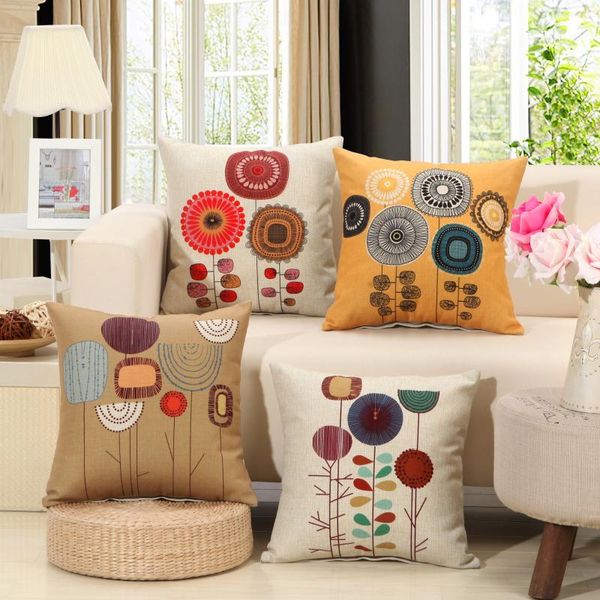 

pillow case soft sunflower cushion sofa decorative cushions living room car housse de coussin throw covers home decor