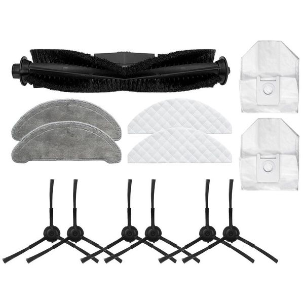 

vacuum cleaners main brush dust bag recyclable mops cloths rag side parts accessories for roidmi eve plus robot cleaner sweeper