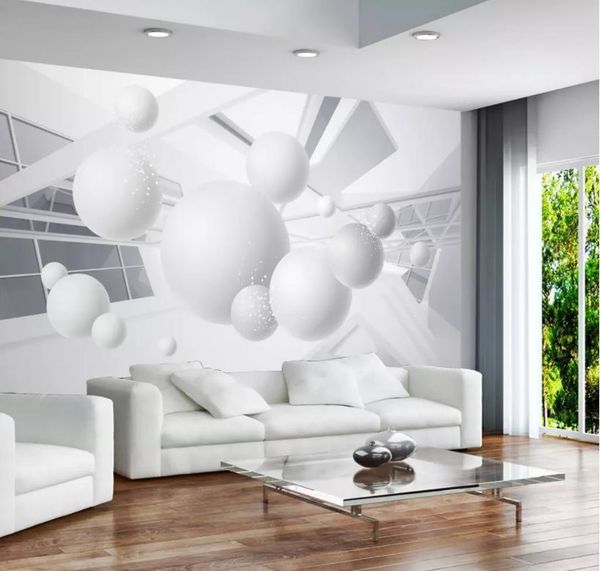 

wallpapers custom wallpaper 3d 47 geometry wall mural white tubes modern abstract art for tv background decoration