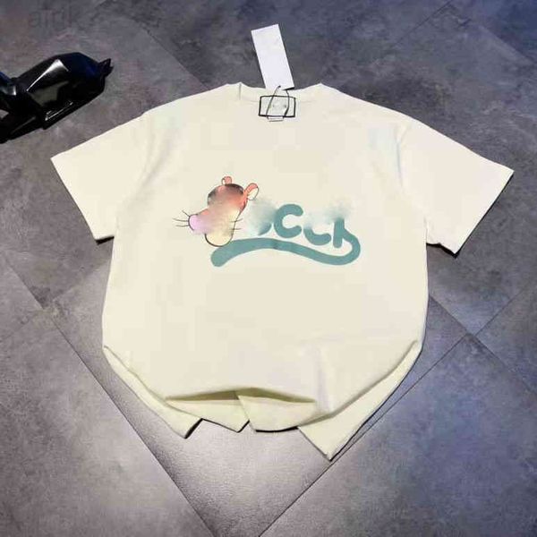 

wholesale custom 70% off jimo short sleeve high spring summer new cartoon cute year the tiger limited t-shirt for men, White
