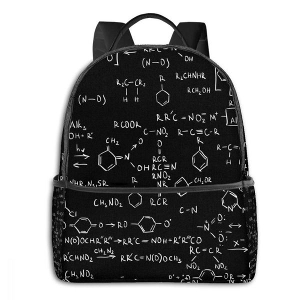 

backpack fashion girl college school bag casual women chemistry formulas book packbag for teenage travel shoulder