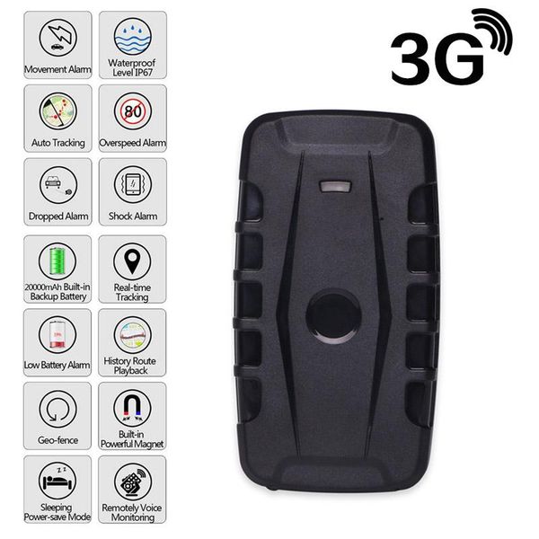 

car gps & accessories 3g tracker lk209c 20000mah 240 days standby magnets vehicle locator waterproof drop alarm