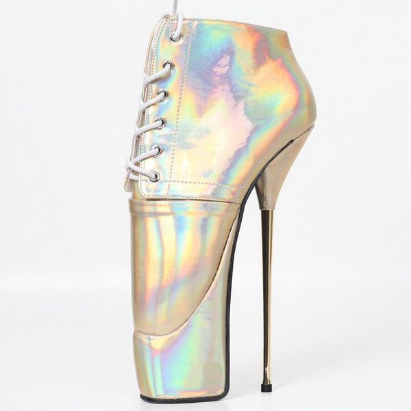 

boots goblet heels ankle ballet boots,woman exotic fetish cosplay shoes,man pole dancing shoes platforms,22cm,customized colors, Black