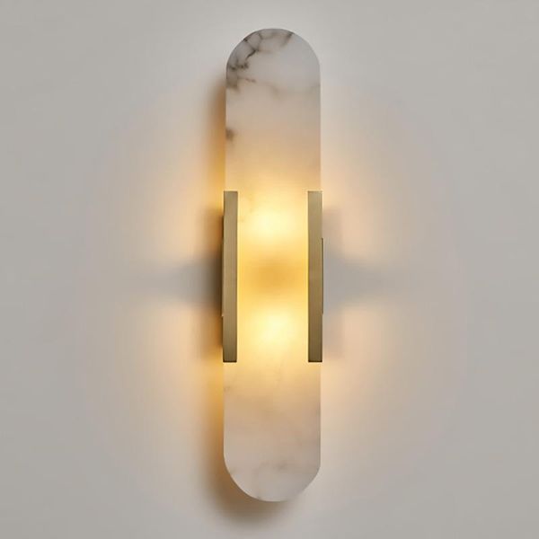 

wall lamp sanmusion marble indoor room decoration led lighting el loft homestay mall decor modern natural stone lamps