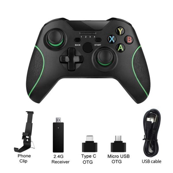 

gamepad joystick controle 2.4g wireless controller for xbox one console pc android smart phone joypad game controllers & joysticks