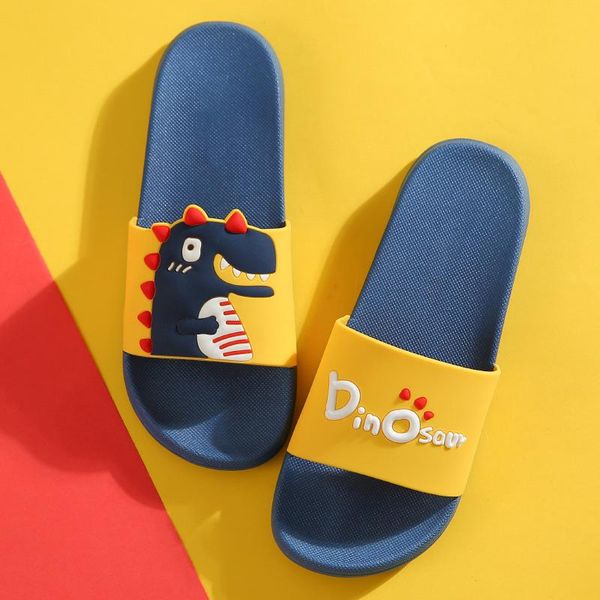 

women slippers summer cute dinosaur ladies light beach shoes woman open toe bedroom waterproof casual platform female 2021, Black