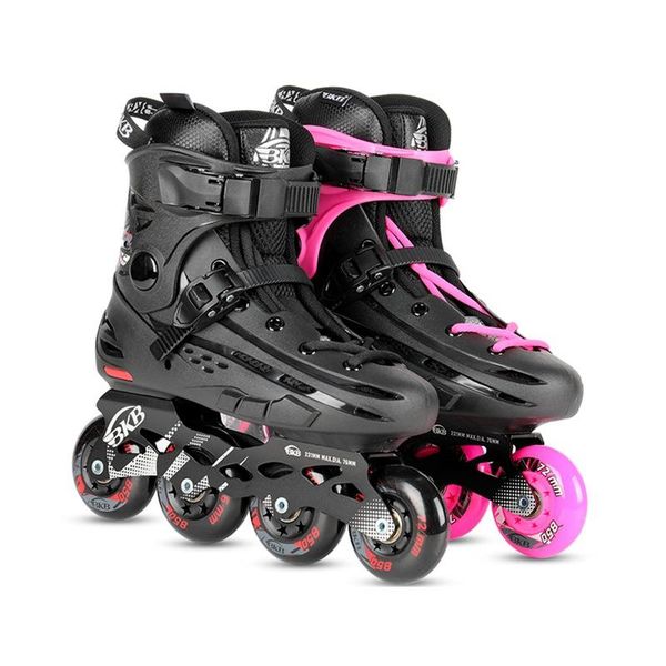 

inline & roller skates pu rubber speed skating shoes wheel sliding quad sneaker professional for outdoor gym women men