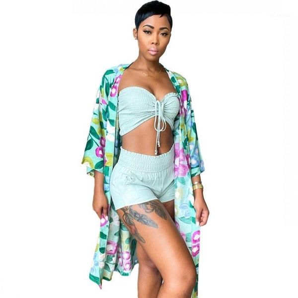 

women's swimwear summer beach dress 2021 bikini cover up print bathing suit women kimono plus size tunic long sleeve cover-ups, White;black