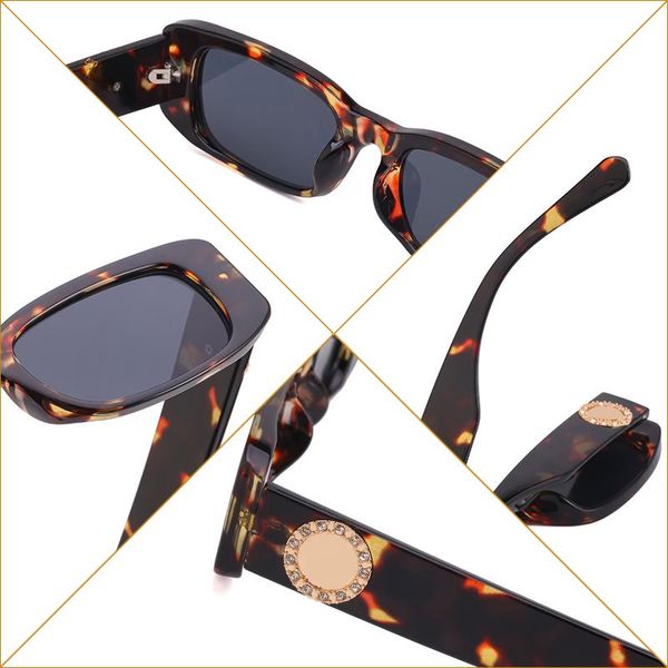 

sunglasses fashion for men and women personality small square frame comfortable sunshade mirror cool-looking 2021, White;black