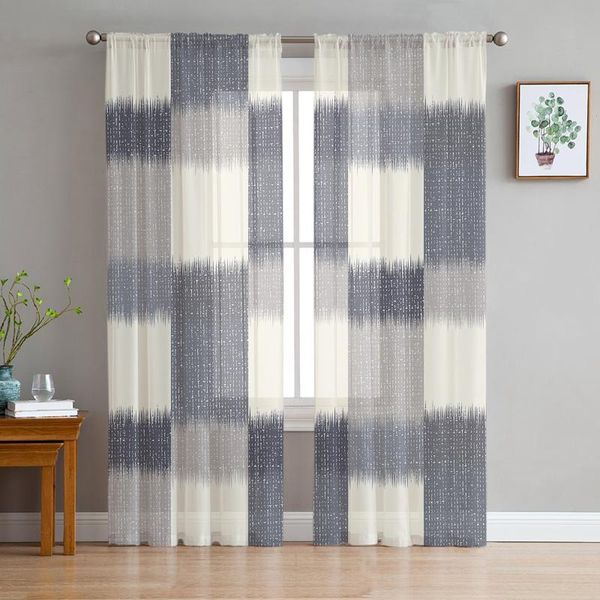 

curtain & drapes modern abstract navy blu tulle curtains for living room bedroom kitchen sheer voile