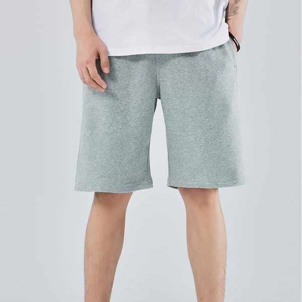 

men shortssummer thin solid shorts men's loose casual capris simple couple versatile knitting sports running pants, White;black