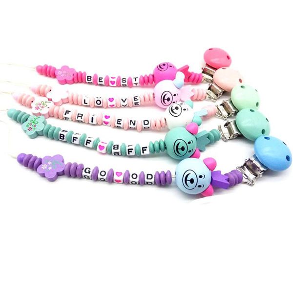 

pacifiers# 2021 born baby anti folder pacifier clip chain hanging strap infant kids dummy nipple holder clips 5 choices