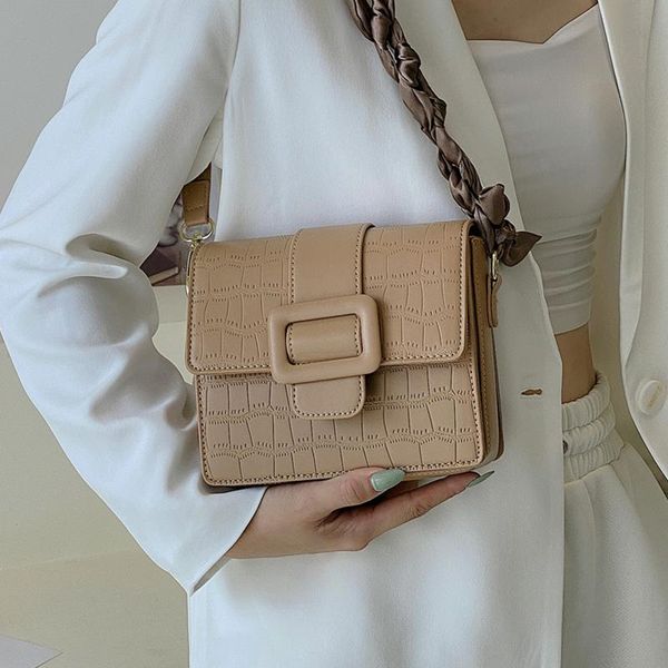 

evening bags vintage stone pattern shoulder for women trend designer pu leather messenger handbag ladies small flap square crossbody bag