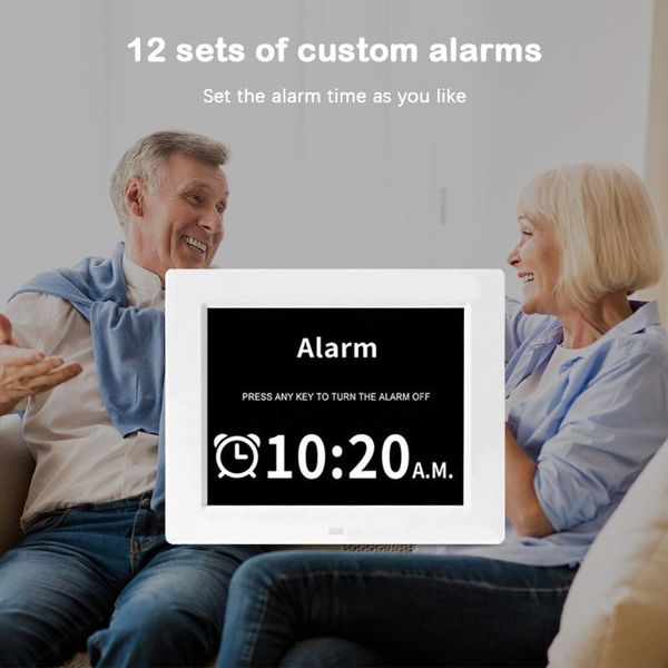 

desk & table clocks large screen led digital alarm clock with calendar deskelectronic time reminder for the elderly us plug