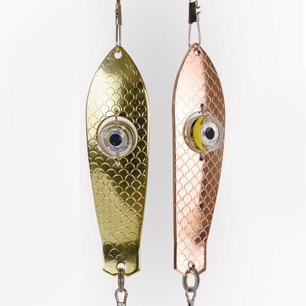 

fishing hooks 9.5cm led light bait lure deep drops underwater flashing lamp metal