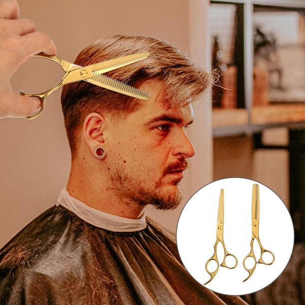 

hair scissors 2 pcs hairdressing set barber thinning
