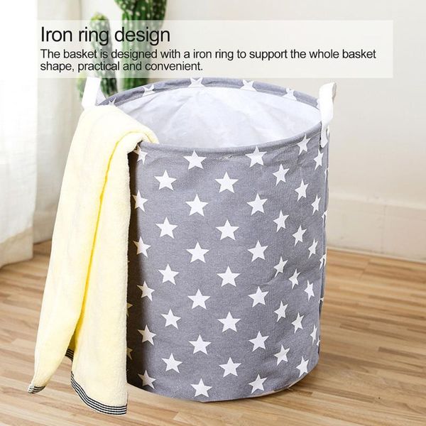 

waterproof storage bag household dirty laundry basket folding clothing bucket clothes toys organizer bags