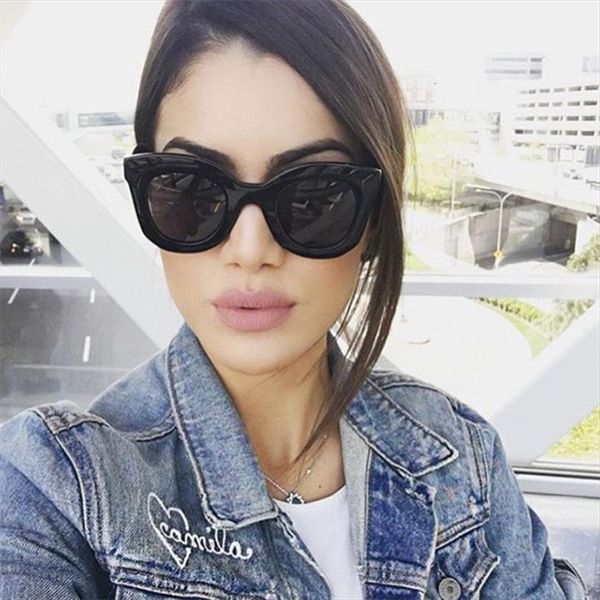 

fashion cat eye sunglasses women brand designer vintage gradient sun glasses shades for uv400, White;black