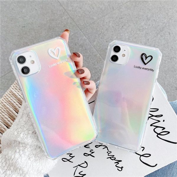 

cell phone pouches cute love heart lucky case for 11pro max xr xs 8 plus 12 pro se 2021 mini camera protection back cover