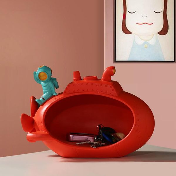 

decorative objects & figurines spaceman submarine decoration creative living room children's deskporch key storage dried fruit tray
