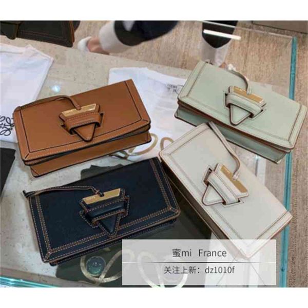 

handbag hookloewe luoyiwei women's mini barcelona triangle buckle woc messenger wide strap hand single shoulder bagluggage tag