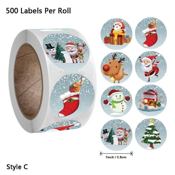 

gift wrap 500pcs merry christmas handmade sticker card box package santa thank you label sealing stickers wedding party supplies