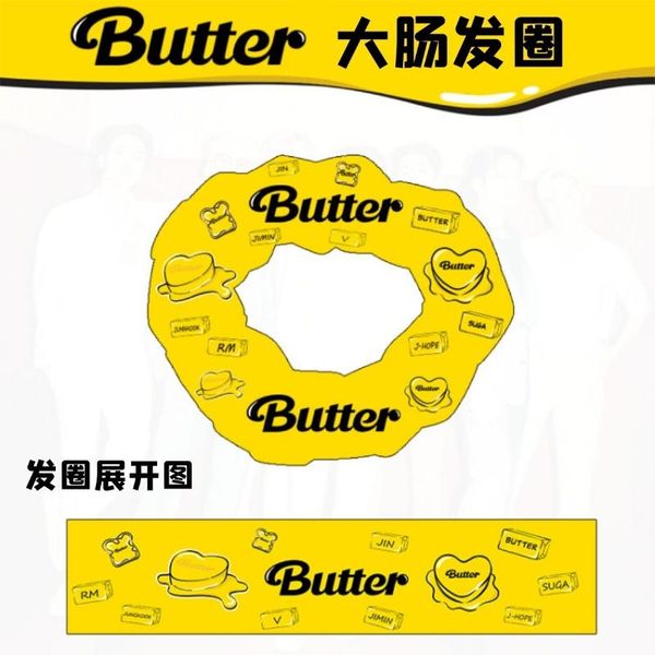 

jewelry pouches, bags kpop bangtan boys butter same style large intestine hair tie rope headdress peripheral, Pink;blue