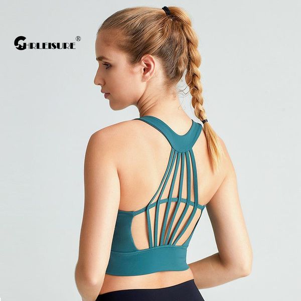 

slim sport diamond shoulder strap shockproof gather yoga bra breathable quick dry gym women's underwear outfit