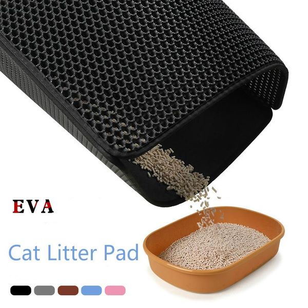 

cat beds & furniture pet litter mat supplies eva double layer basin cleaning