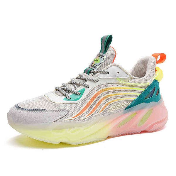 

zhenen coconut shoes men's 2021 mesh dad running trend sports