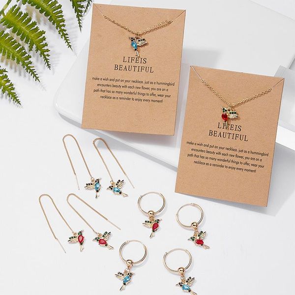 

pendant necklaces 1 pc metal zircon animal necklace for women gift jewelry fashion vintage colored rhinestone wing bird clavicle chain, Silver