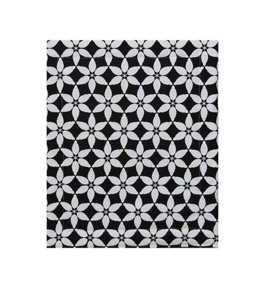 

kennels & pens organic cotton dog crate mat, pad, black and white mat