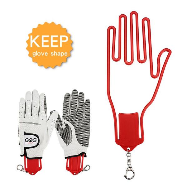 

golf training aids 1 pcs glove holder with key chain plastic rack dryer hanger stretcher 4 colors drop ship