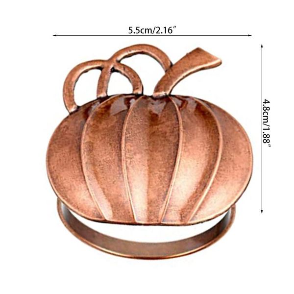 

pumpkin napkin rings, fall vintage alloy holder for hallowe 37mf rings