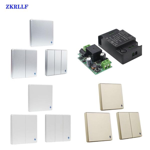 

smart home control 433mhz universal wireless remote switch and ac 110v 220v relay receiver for bedroom ceiling led wall light diy