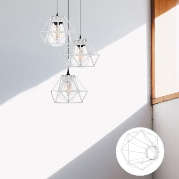 

pendant lamps minimalist diamond shape lamp shade hollow light cover vintage
