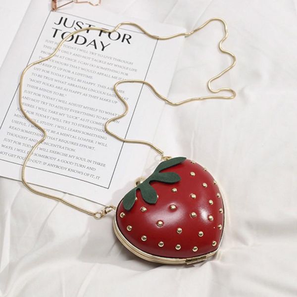 

evening bags women's crossbody shoulder handbag fruit style clutch girl's cute strawberry shaped bag satchel purse