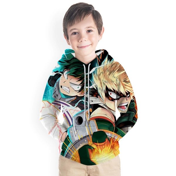 

my hero college 2 surrounding the same autumn and winter digital printing long sleeved children's wear couple's sweater, Black
