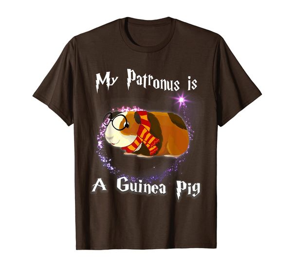 

my patronus is a guinea pig shirt, White;black