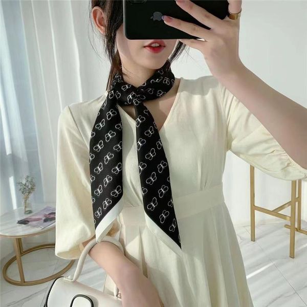 

scarves 2021 design woman fashion butterfly pattern printing 90x90cm large square scarf silk headscarf gift, Blue;gray